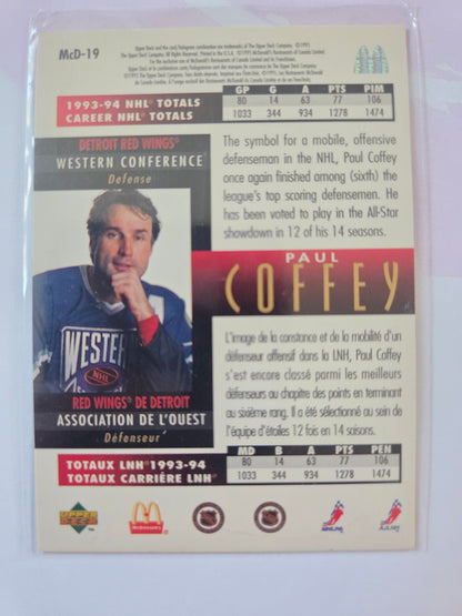 Paul Coffey Upper Deck McDonald's 1994 NHL All-Star [Detroit Red Wings]