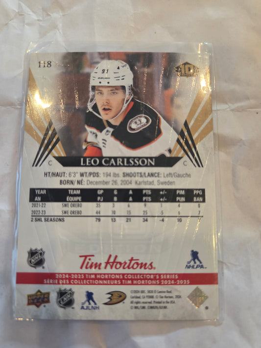 Leo Carlsson 10th Edition #118 [Anaheim Ducks]