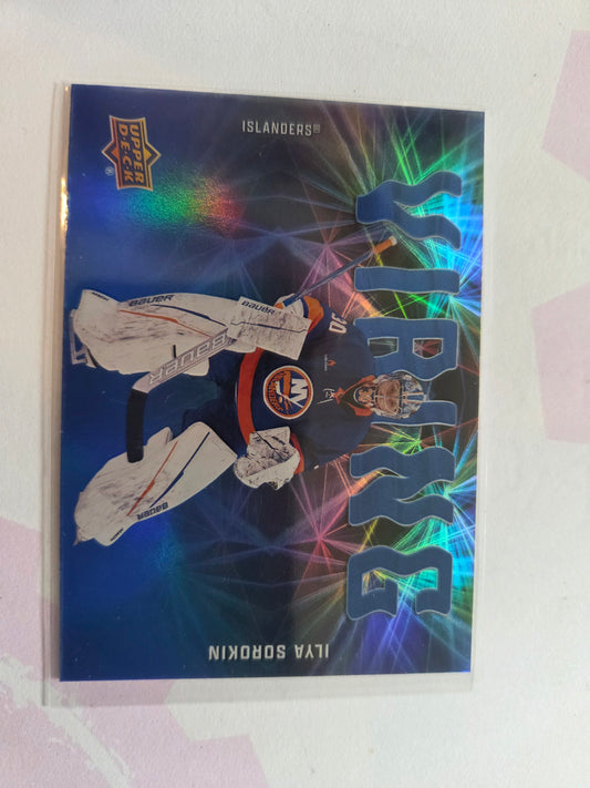 Ilya Sorokin Upper Deck Series 2 Vibing [New York Islanders]