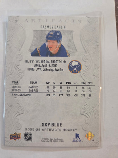 Rasmus Dahlin Sky Blue Artifacts #1 [Buffalo Sabres]