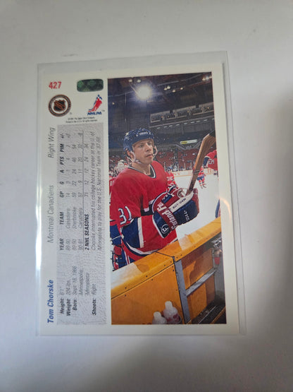 Tom Chorske 91/92 Score #427 [Montreal Canadians]