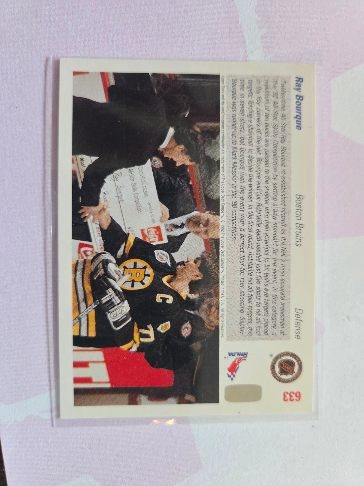 Ray Bourque 91/92 Score All-Star Skills #633 [Philadelphia Flyers]