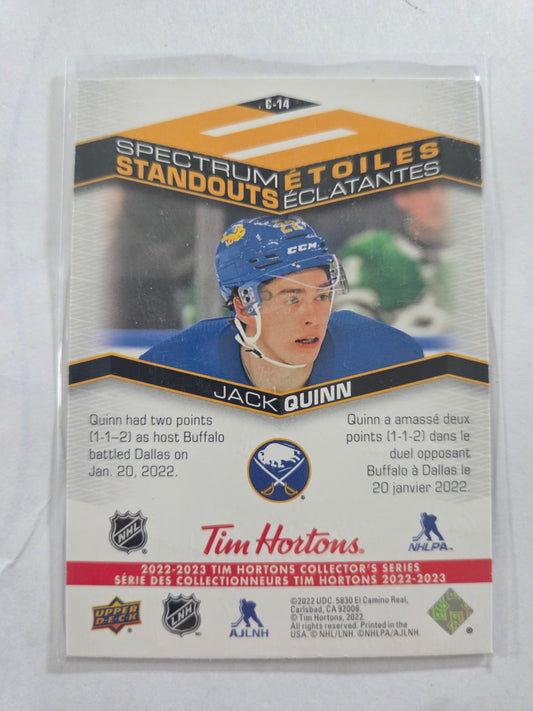Jack Quinn Upper Deck Spectrum Standouts [Buffalo Sabres]