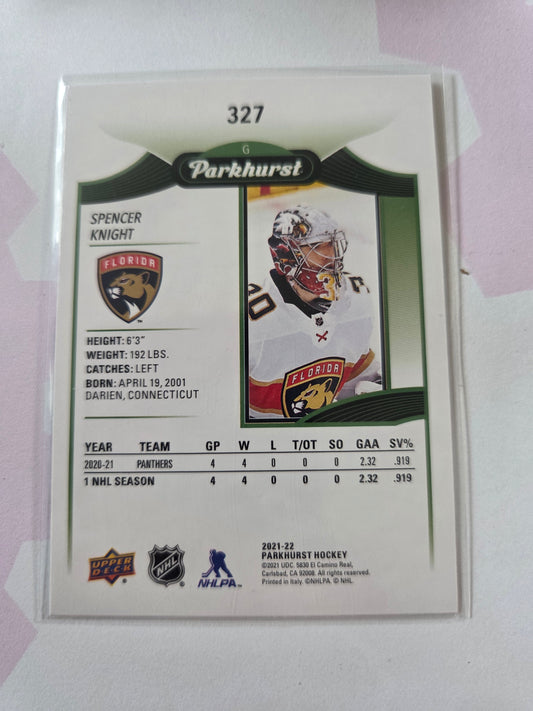 Spencer Knight Parkhurst Hockey Rookie #327 [Florida Panthers]
