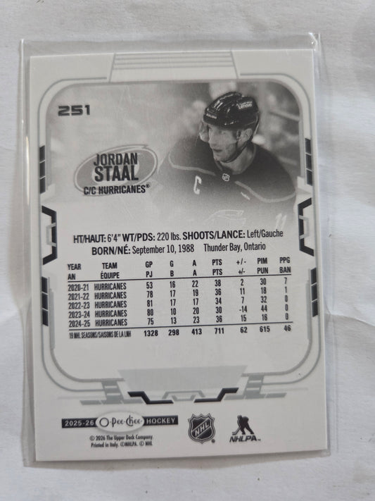 Jordan Staal O-Pee-Chee Hockey #251 [Carolina Hurricanes]