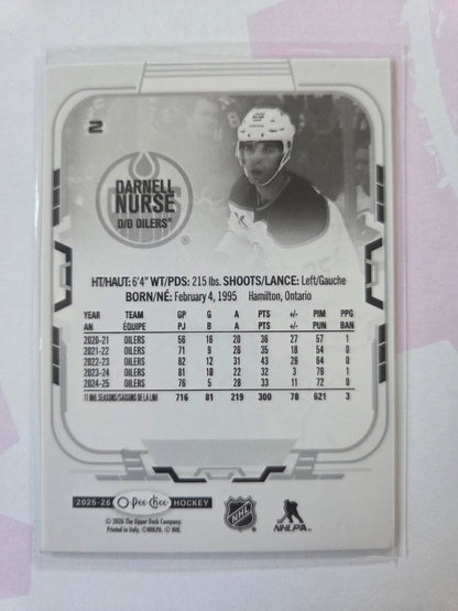 Darnell Nurse O-Pee-Chee Hockey #2 [Edmonton Oilers]