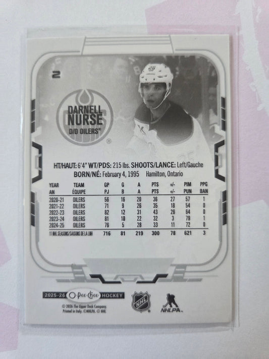 Darnell Nurse O-Pee-Chee Hockey #2 [Edmonton Oilers]