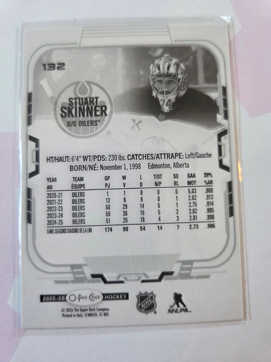 Stuart Skinner O-Pee-Chee Hockey #132 [Edmonton Oilers]