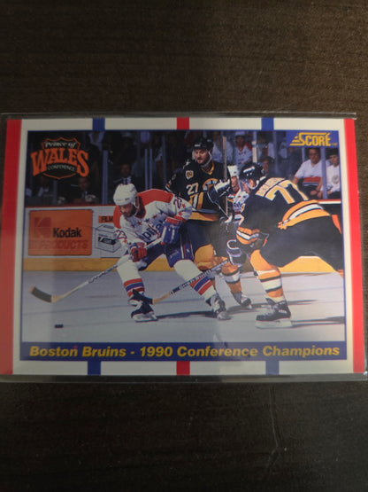 Boston Bruins Score 1990 Conference Champions #368 [Boston Bruins]