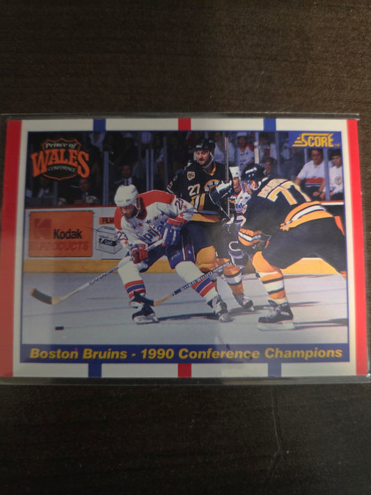 Boston Bruins Score 1990 Conference Champions #368 [Boston Bruins]