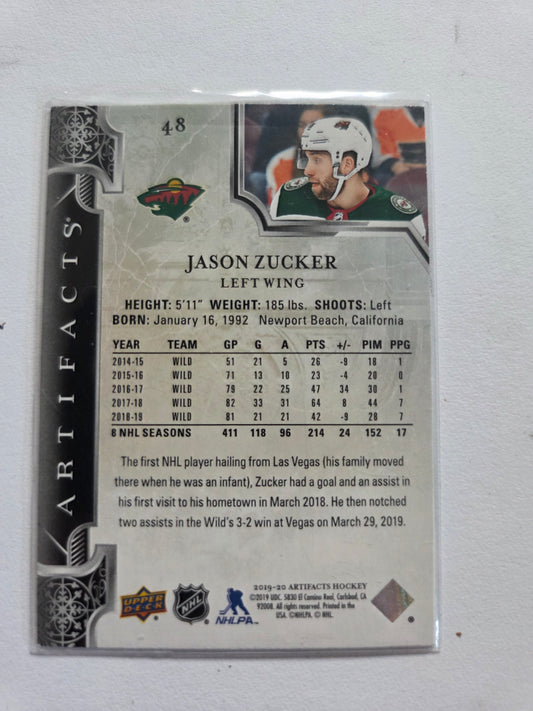 Jason Zucker Upper Deck Artifacts Hockey #48 [Minnesota Wild]