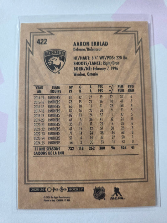 Aaron Ekblad O-Pee-Chee Hockey #422 [Florida Panthers]