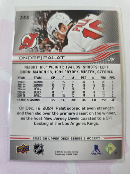 Ondrej Palat Upper Deck Series 2 #353 [New Jersey Devils]