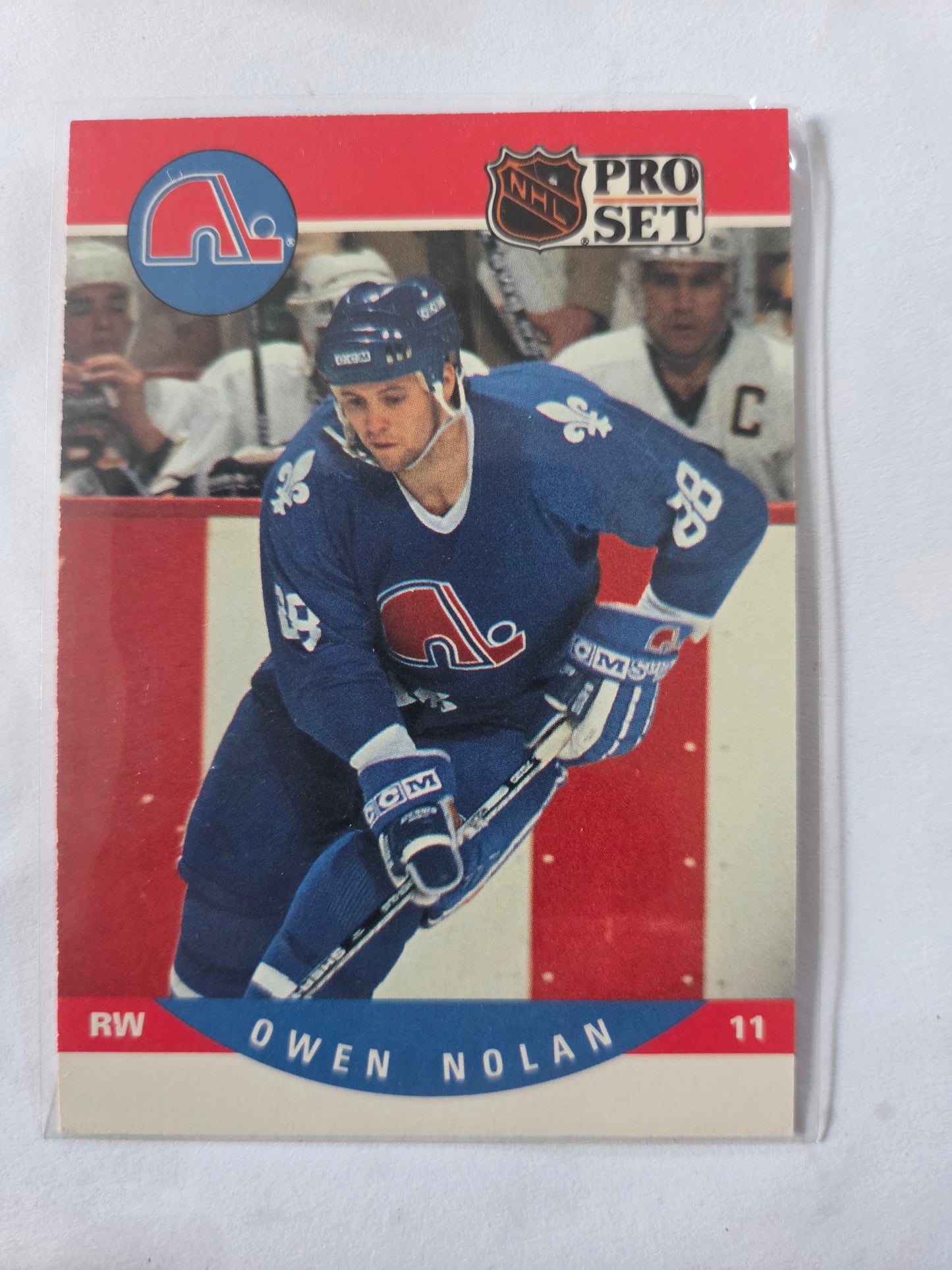 Owen Nolan NHL Pro Set Rookie Season #635 [Quebec Nordiques]