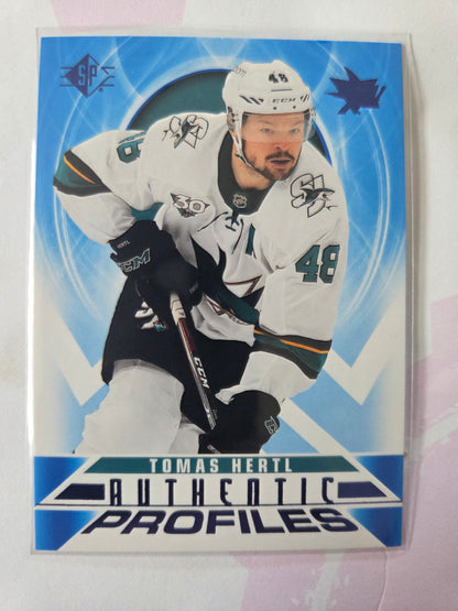 Tomas Hertl Blue SP Hockey Authentic Profiles [San Jose Sharks]