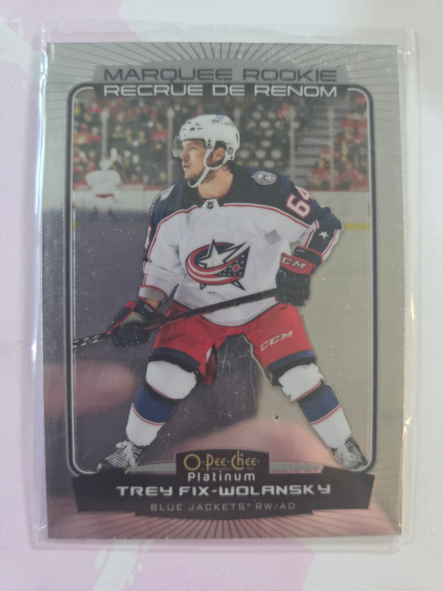 Trey Fix-Wolansky O-Pee-Chee Platinum Hockey Marquee Rookie  #222 [Columbus Blue Jackets]