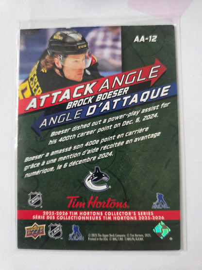 Brock Boeser Upper Deck Attack Angle [Vancouver Canucks]