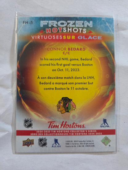 Connor Bedard Upper Deck Frozen Hot Shots [Chicago Blackhawks]