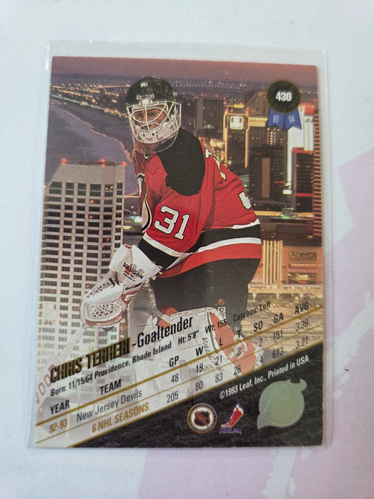 Chris Terreri Donruss The Leaf #430 [New Jersey Devils]