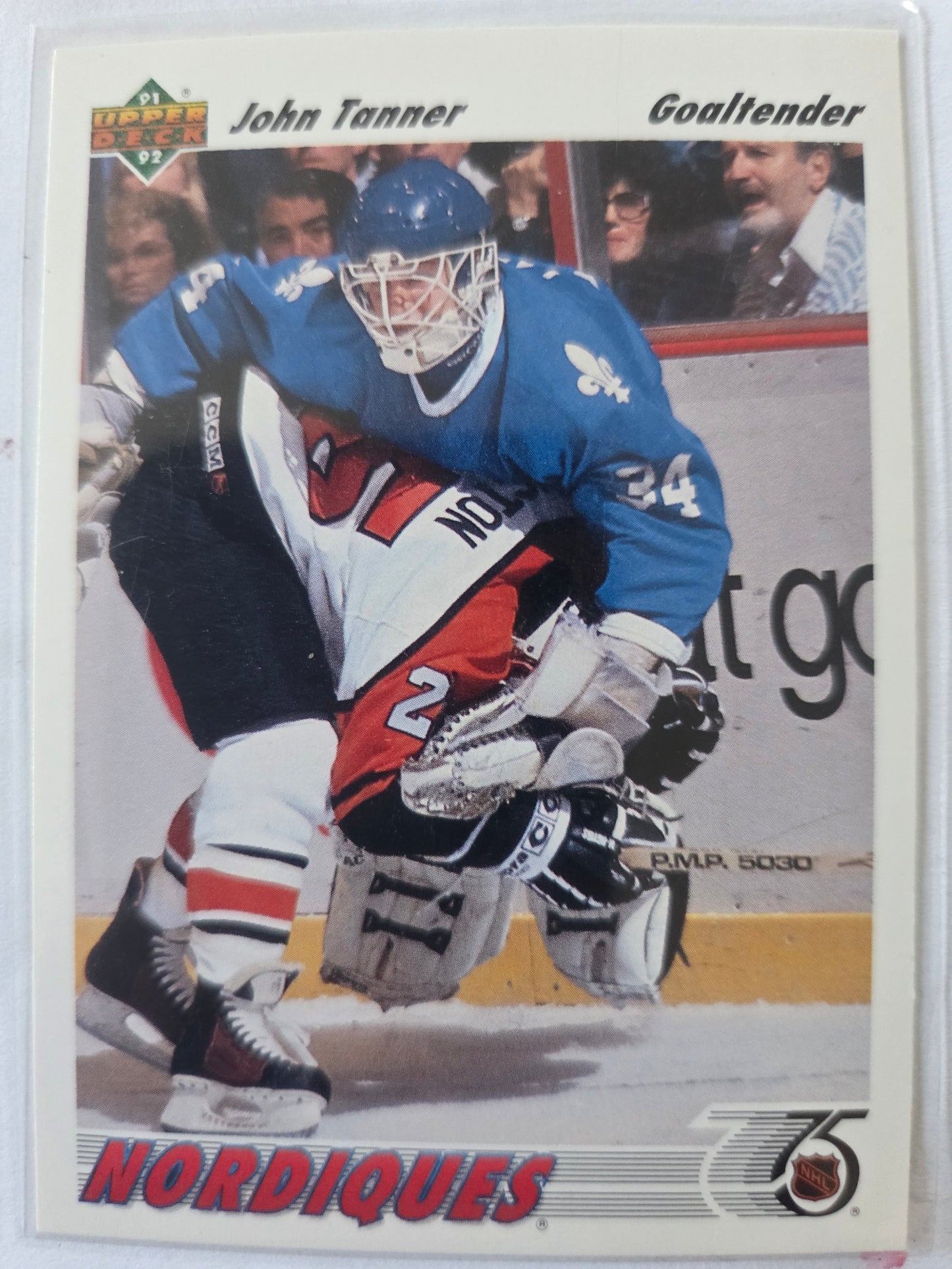 Josh Tanner 91-92 Upper Deck #119 [Quebec Nordiques]