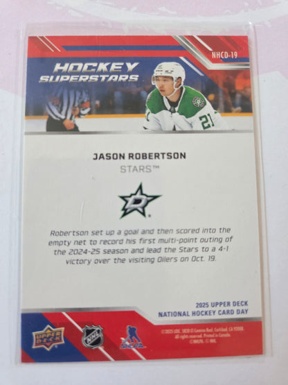 Jason Robertson Upper Deck National Hockey Card Day Hockey Superstars [Dallas Stars]