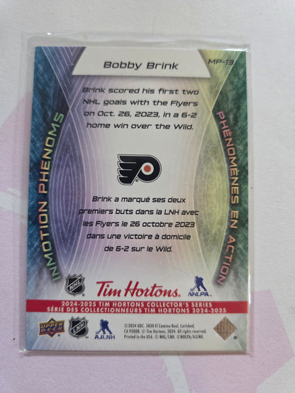 Bobby Brink Upper Deck Inmotion Phenoms [Philadelphia Flyers]