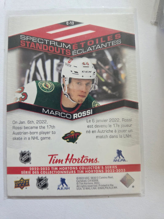 Marco Rossi Upper Deck Spectrum Standouts [Minnesota Wild]