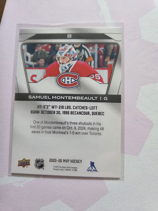 Samuel Montembeault Upper Deck MVP Hockey #69 [Montreal Canadians]