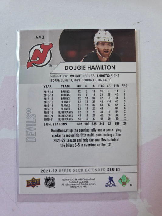 Dougie Hamilton Upper Deck Extended Series #593 [New Jersey Devils]