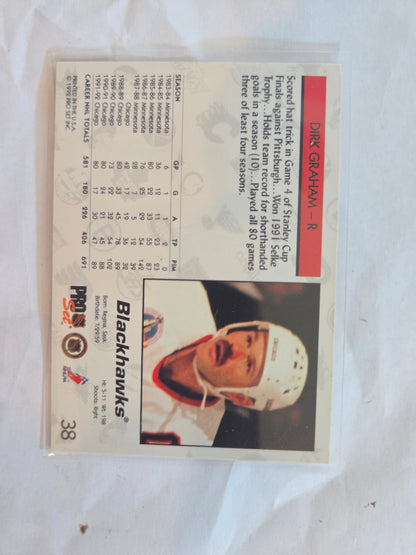 Dirk Graham NHL Pro Set #38 [Chicago Blackhawks]