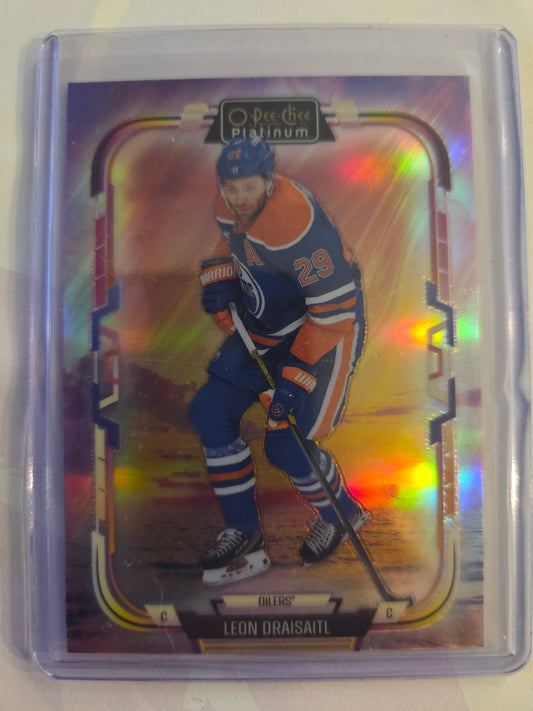 Leon Draisaitl O-Pee-Chee Platinum Hockey Sunset #75 [Edmonton Oilers]