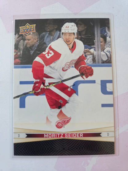 David Perron/Moritz Seider Upper Deck Tim Hortons #4 [Detroit Red Wings]
