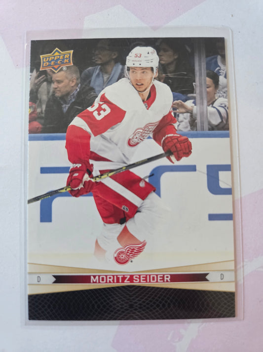 David Perron/Moritz Seider Upper Deck Tim Hortons #4 [Detroit Red Wings]