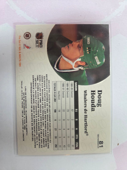 Doug Houda French NHL Pro Set #81 [Hartford Whalers]