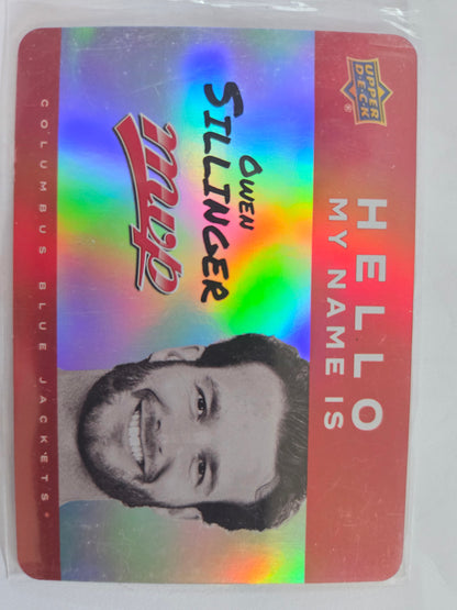 Owen Sillinger Upper Deck MVP Hockey Hello My Name Is [Columbus Blue Jackets]