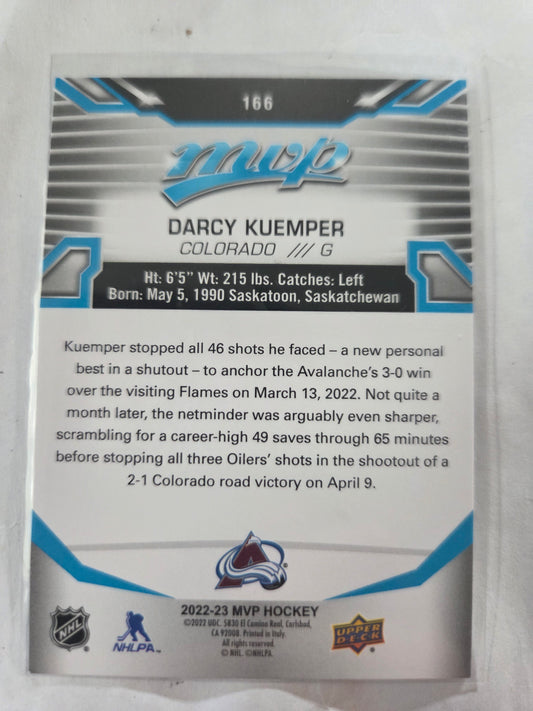 Darcy Kuemper Blue MVP Hockey #166 [Colorado Avalanche]