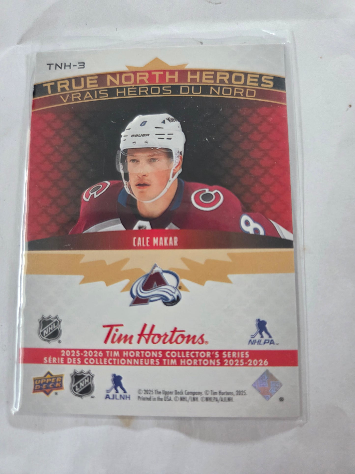 Cale Makar Upper Deck True North Heroes [Colorado Avalanche]