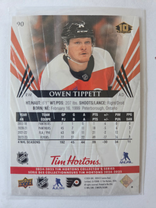 Owen Tippett Upper Deck 10th Edition #90 [Philadelphia Flyers]