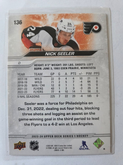 Nick Seeler Upper Deck Series 1 #136 [Philadelphia Flyers]