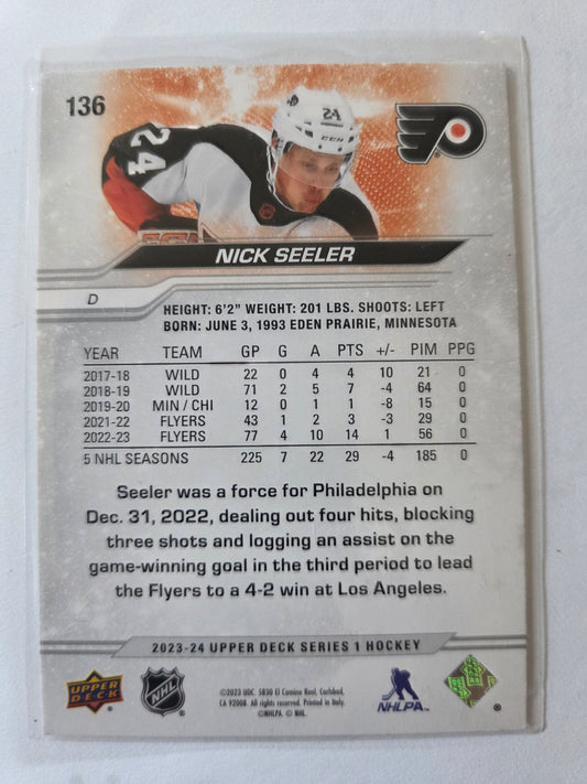 Nick Seeler Upper Deck Series 1 #136 [Philadelphia Flyers]