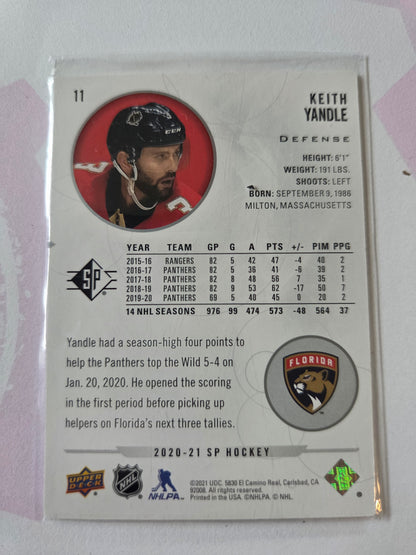 Keith Yandle SP Hockey #11 [Florida Panthers]