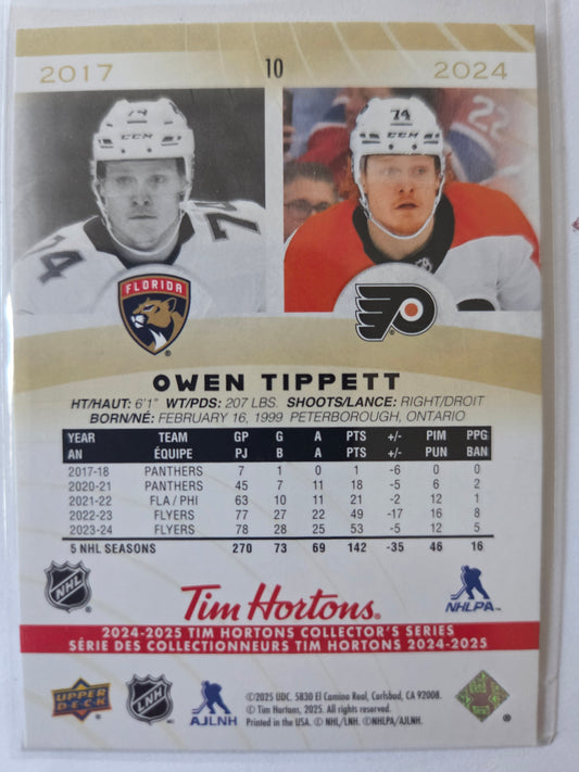 Owen Tippett Upper Deck Tim Hortons #10 [Philadelphia Flyers]