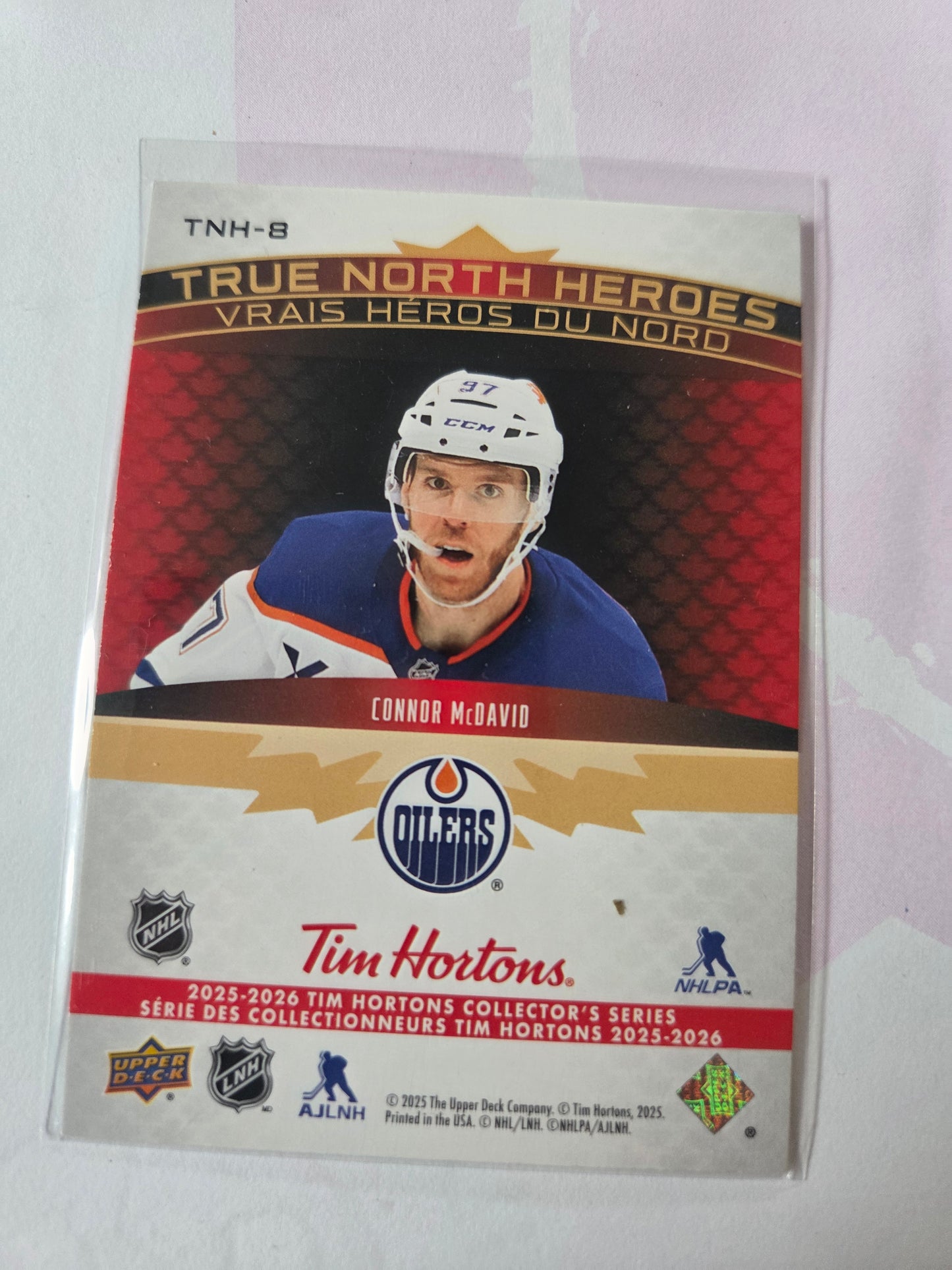 Connor McDavid Upper Deck True North Heroes [Edmonton Oilers]