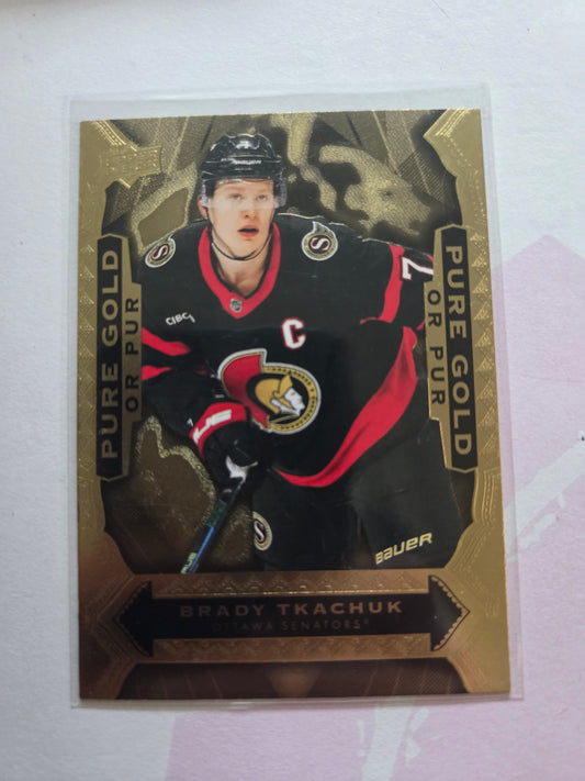 Brady Tkachuk Upper Deck Pure Gold [Ottawa Senators]