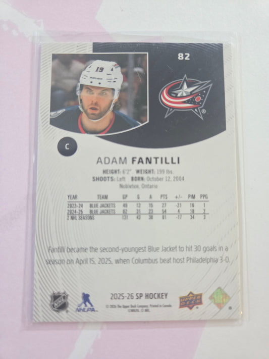 Adam Fantilli Upper Deck SP Hockey #82 [Columbus Blue Jackets]