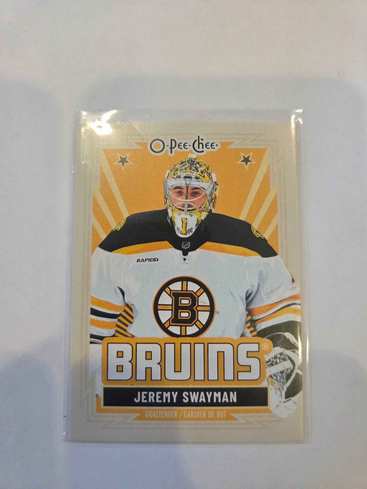 Jeremy Swayman O-Pee-Chee Hockey #41 [Boston Bruins]