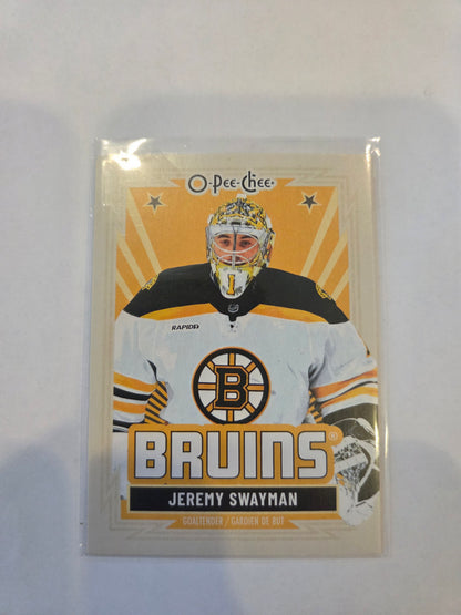 Jeremy Swayman O-Pee-Chee Hockey #41 [Boston Bruins]