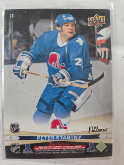 Joe Sakic/Peter Stastny Upper Deck Tim Hortons #76 [Colorado Avalanche]