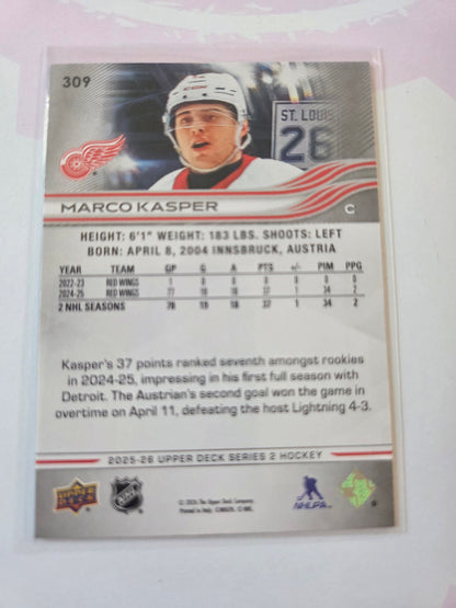 Marco Kasper Upper Deck Series 2 #309 [Detroit Red Wings]