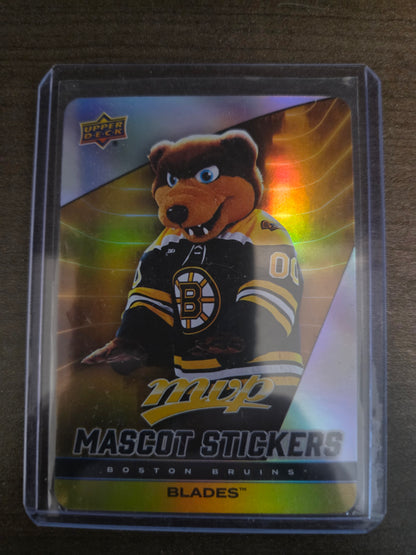 Blades Upper Deck MVP Mascot Stickers [Boston Bruins]